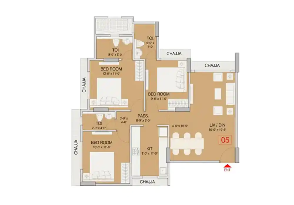 3 BHK